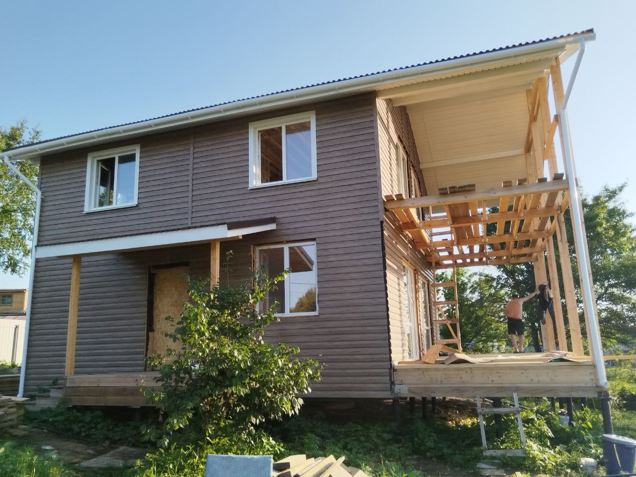 Дом на винтовых сваях